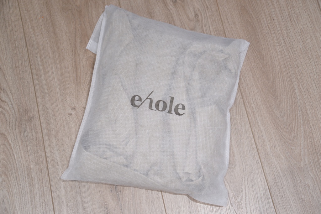 OUFIT｜ehole平價也很有質感！條紋襯領個性拉鍊洋裝開箱分享